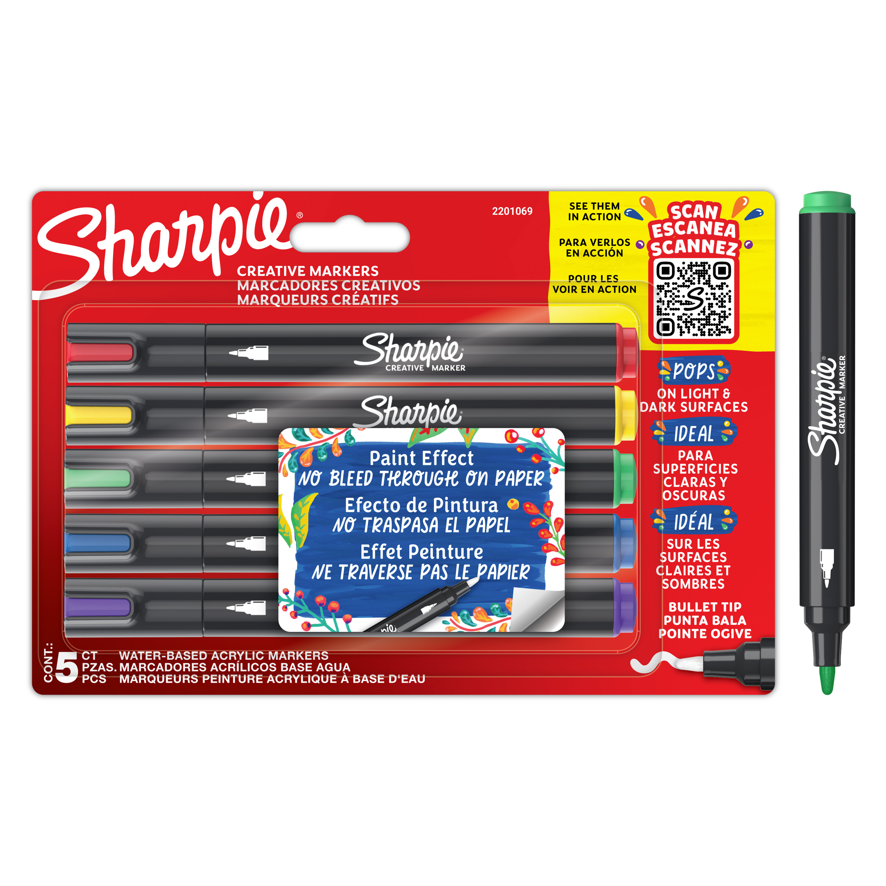 SHARPIE CREATIVE MARKER ASST 5 (2201069)